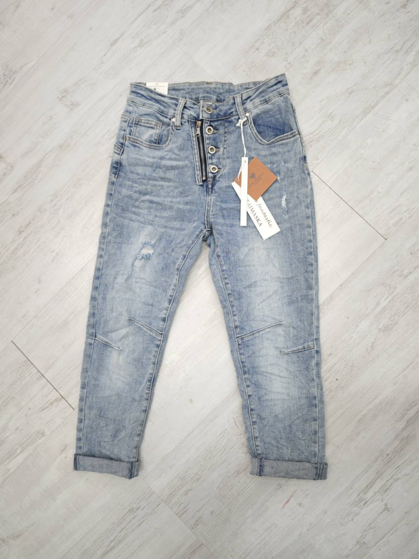 Spodnie damskie jeansy Roz XS-XL, 1 Kolor Paczka 10 szt